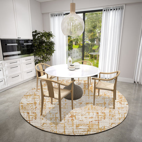 Dalyn Brisbane BR5 Khaki Rug shown in a room