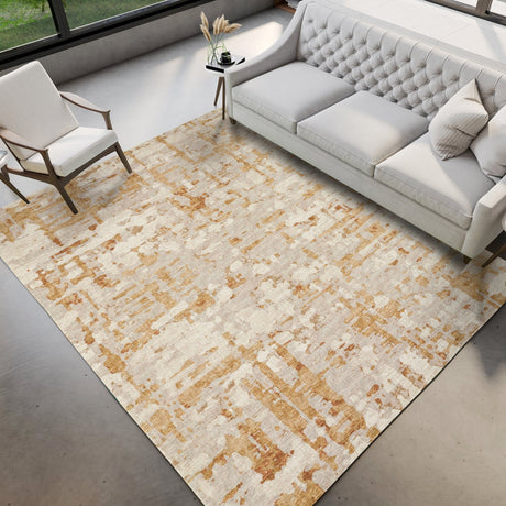 Dalyn Brisbane BR5 Khaki Rug shown in a room