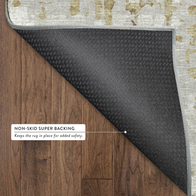 Dalyn Brisbane BR5 Khaki Rug backing detail