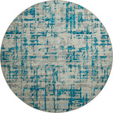 Dalyn Brisbane BR5 Teal Rug round rug