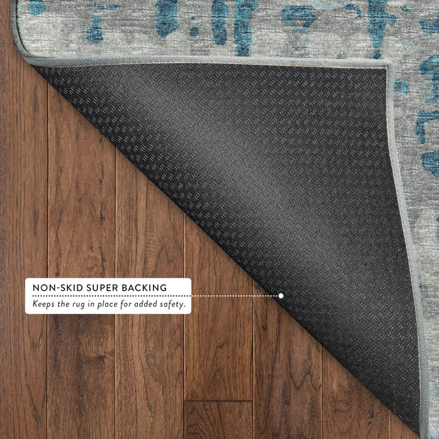 Dalyn Brisbane BR5 Teal Rug backing detail