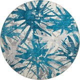 Dalyn Brisbane BR6 Cobalt Rug round rug