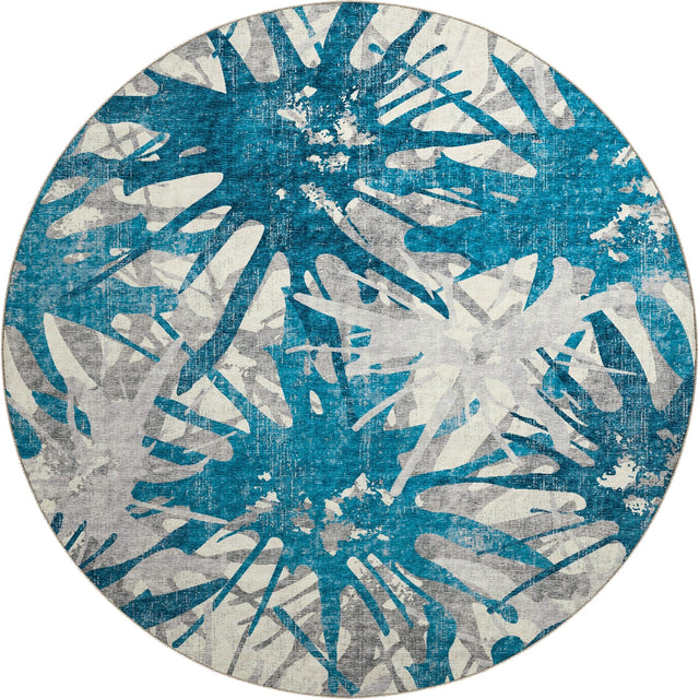 Dalyn Brisbane BR6 Cobalt Rug round rug