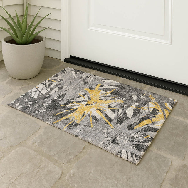 Dalyn Brisbane BR6 Gold Rug outdoor lifestyle image