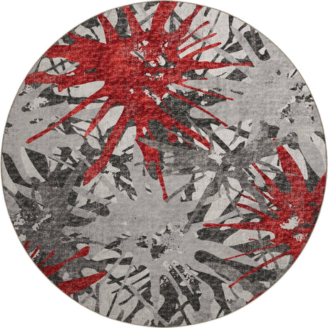Dalyn Brisbane BR6 Scarlet Rug round rug