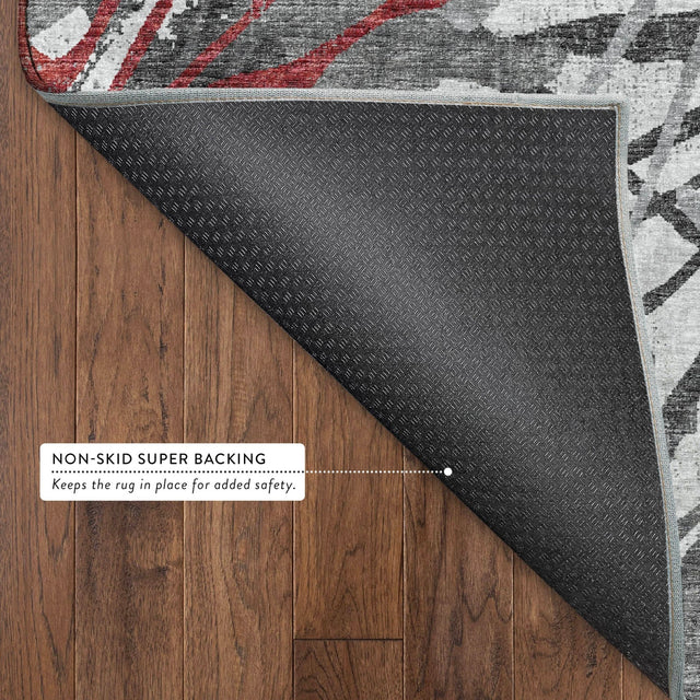 Dalyn Brisbane BR6 Scarlet Rug backing detail