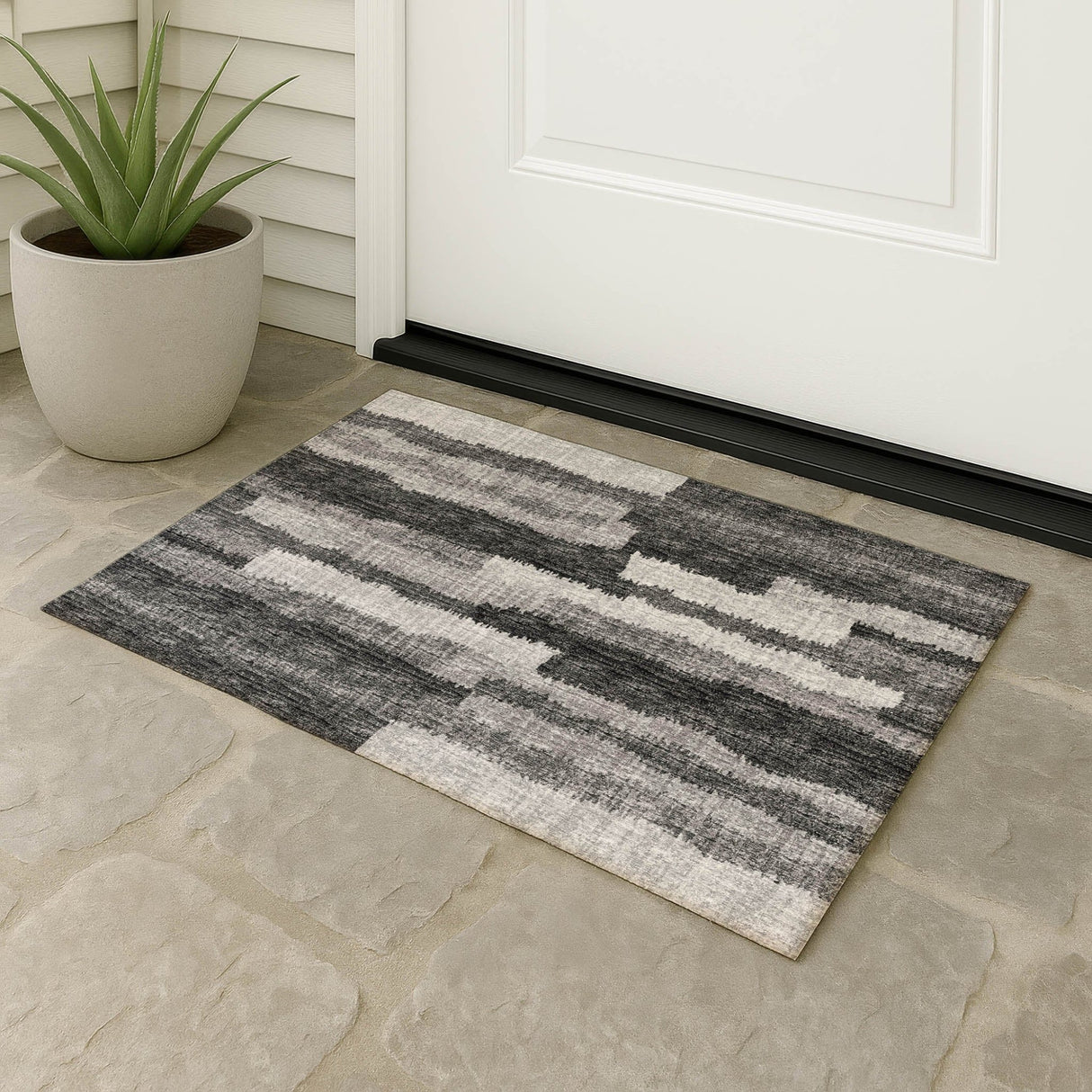 Dalyn Brisbane BR7 Midnight Rug outdoor lifestyle image