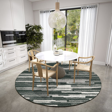 Dalyn Brisbane BR7 Midnight Rug shown in a room