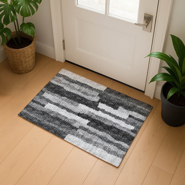 Dalyn Brisbane BR7 Midnight Rug shown in a room