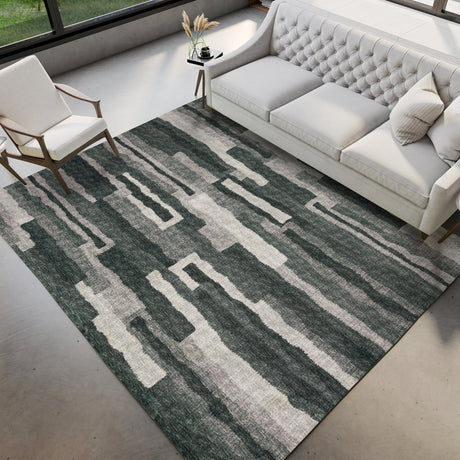 Dalyn Brisbane BR7 Midnight Rug shown in a room