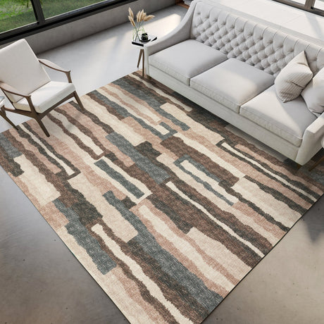 Dalyn Brisbane BR7 Sable Rug shown in a room