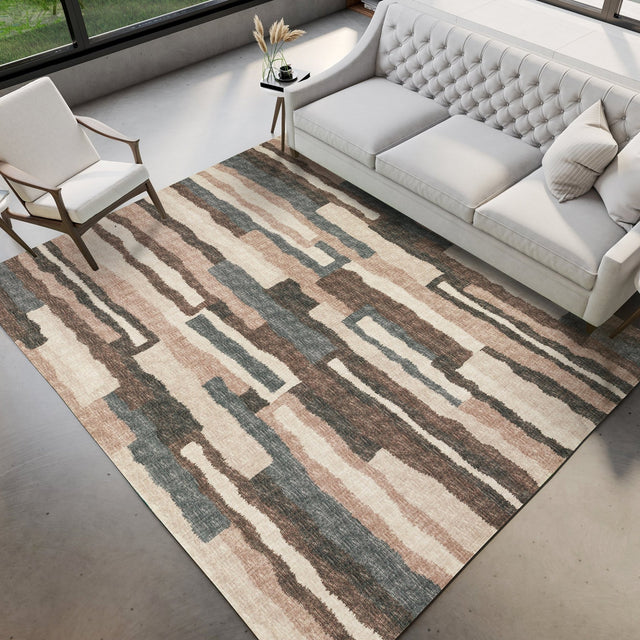 Dalyn Brisbane BR7 Sable Rug shown in a room