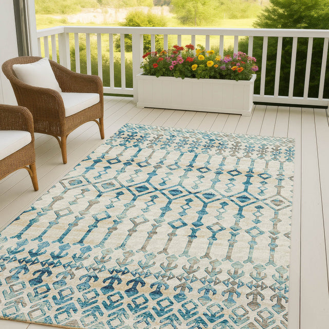 Dalyn Brisbane BR8 Linen Rug outdoor lifestyle image