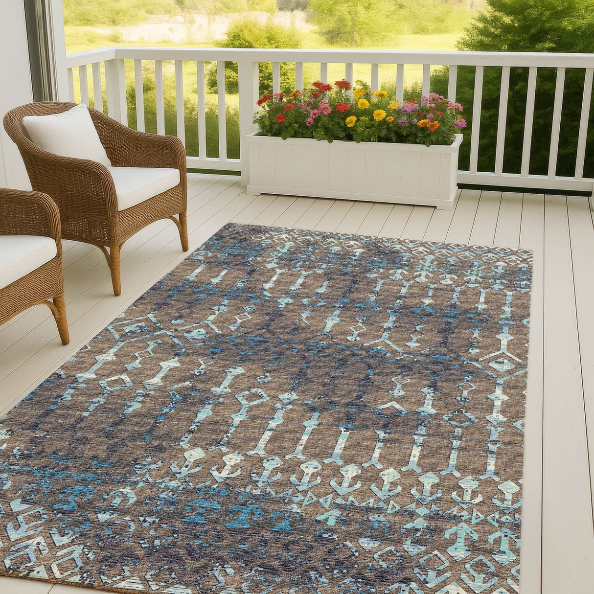 Dalyn Brisbane BR8 Sable Rug outdoor lifestyle image