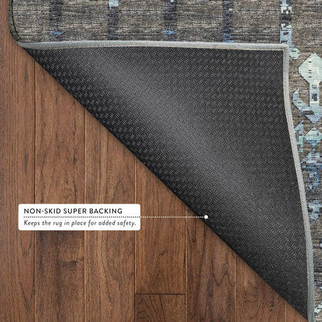 Dalyn Brisbane BR8 Sable Rug backing detail