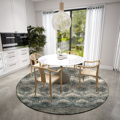 Dalyn Brisbane BR9 Midnight Rug shown in a room