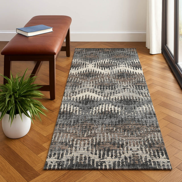 Dalyn Brisbane BR9 Midnight Rug shown in a room