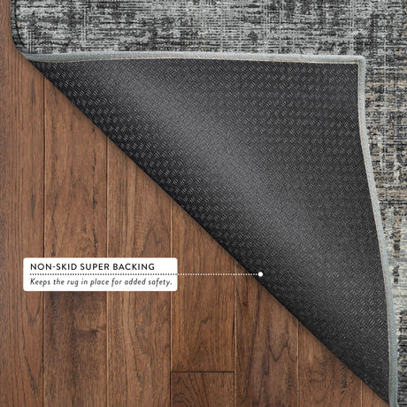 Dalyn Brisbane BR9 Midnight Rug backing detail