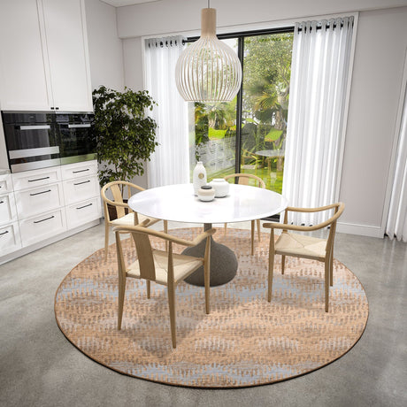Dalyn Brisbane BR9 Sandstone Rug shown in a room