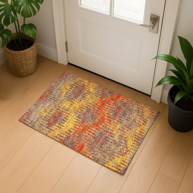 Dalyn Brisbane BR9 Sunset Rug shown in a room