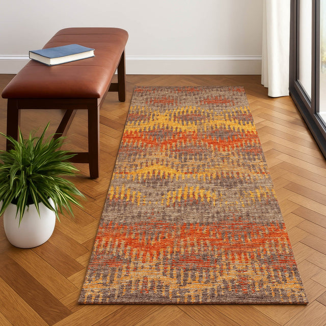 Dalyn Brisbane BR9 Sunset Rug shown in a room