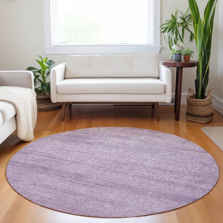 Dalyn Burano BU1 Lavender Rug shown in a room