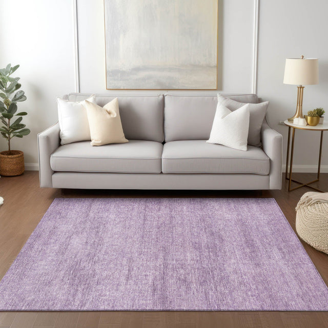 Dalyn Burano BU1 Lavender Rug shown in a room