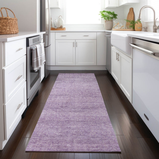 Dalyn Burano BU1 Lavender Rug shown in a room