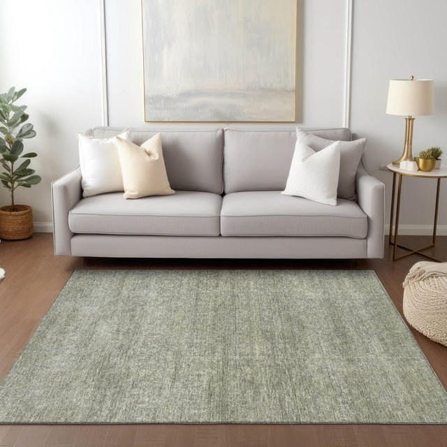 Dalyn Burano BU1 Sage Rug shown in a room