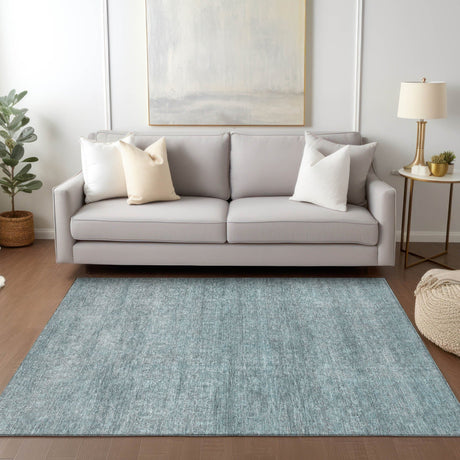 Dalyn Burano BU1 Seafoam Rug shown in a room