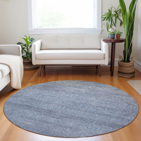 Dalyn Burano BU1 Sky Rug shown in a room