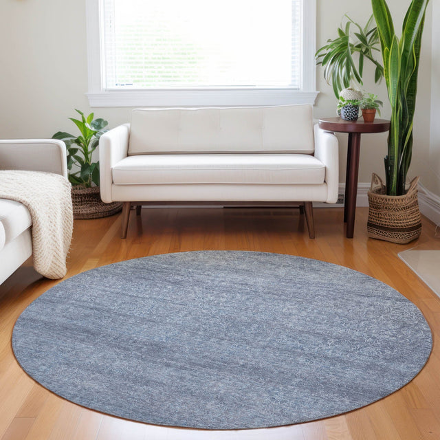 Dalyn Burano BU1 Sky Rug shown in a room