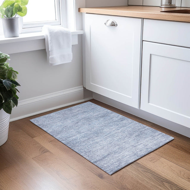 Dalyn Burano BU1 Sky Rug shown in a room