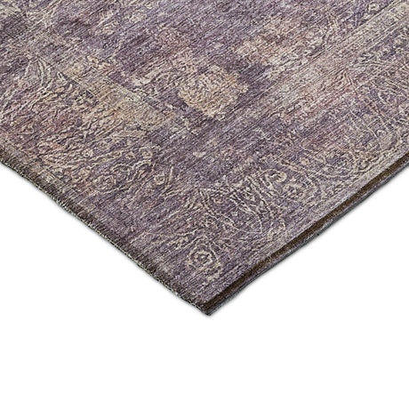 Dalyn Burano BU10 Plum Rug corner detail