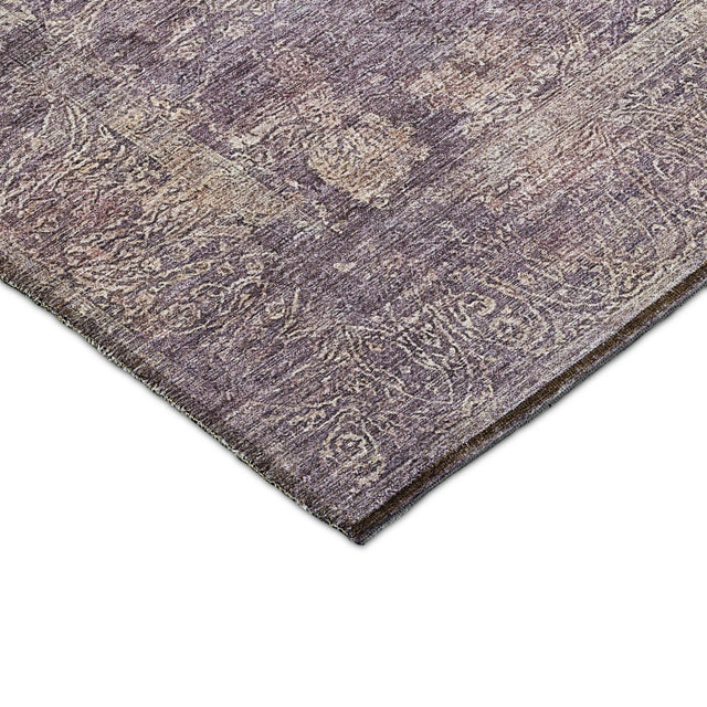 Dalyn Burano BU10 Plum Rug corner detail