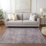 Dalyn Burano BU10 Plum Rug shown in a room