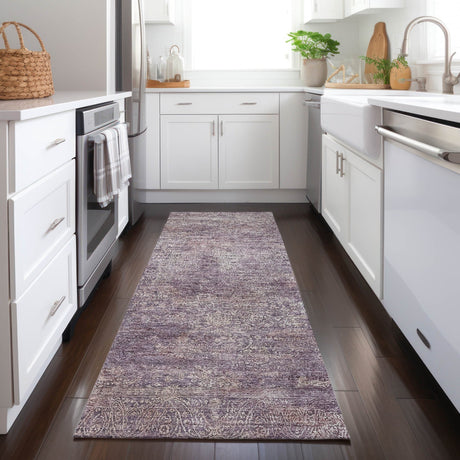 Dalyn Burano BU10 Plum Rug shown in a room