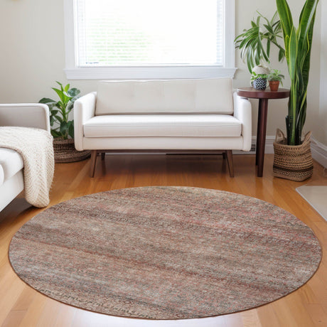 Dalyn Burano BU12 Coral Rug shown in a room
