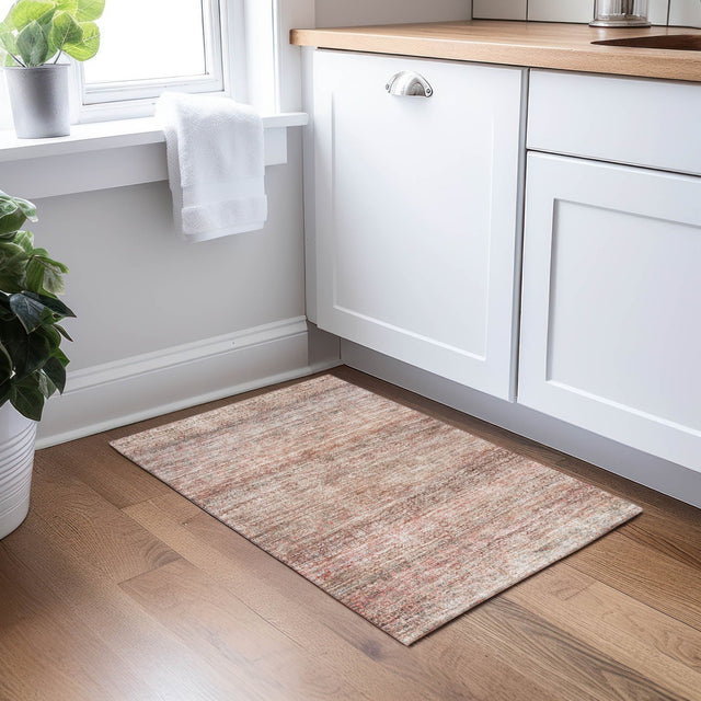 Dalyn Burano BU12 Coral Rug shown in a room