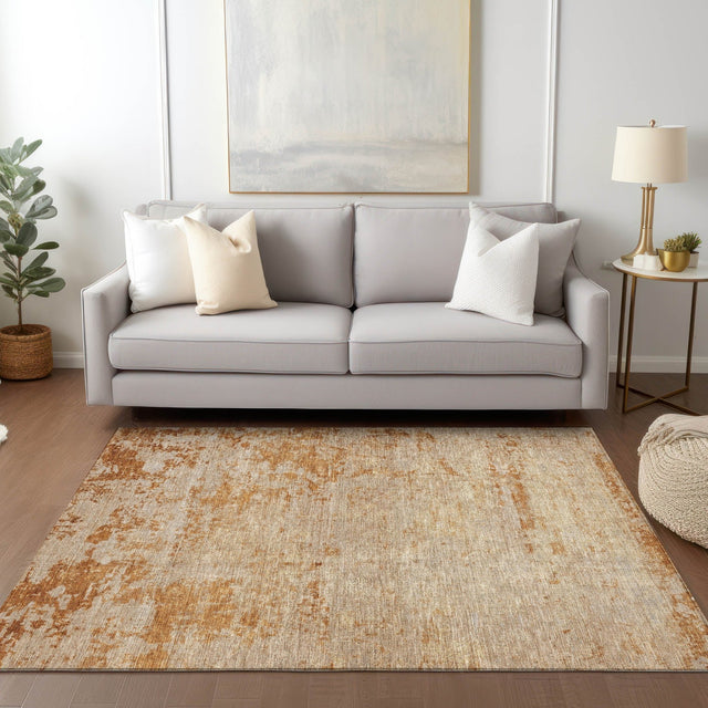 Dalyn Burano BU2 Copper Rug shown in a room