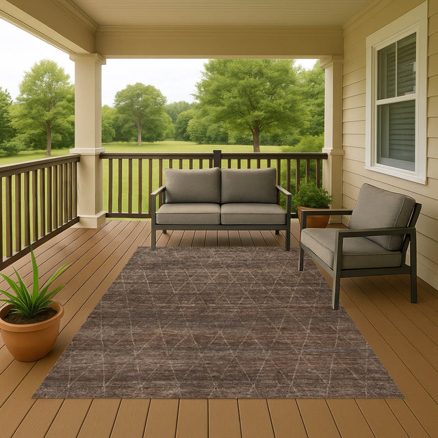 Dalyn Burano BU3 Coffee Rug outdoor lifestyle image