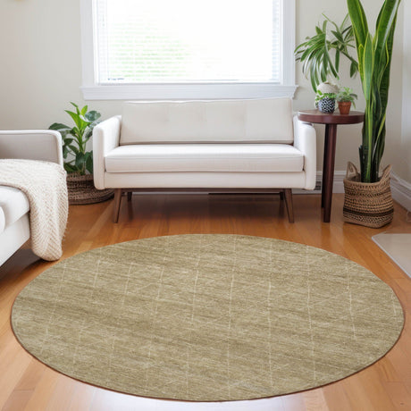 Dalyn Burano BU3 Wheat Rug shown in a room