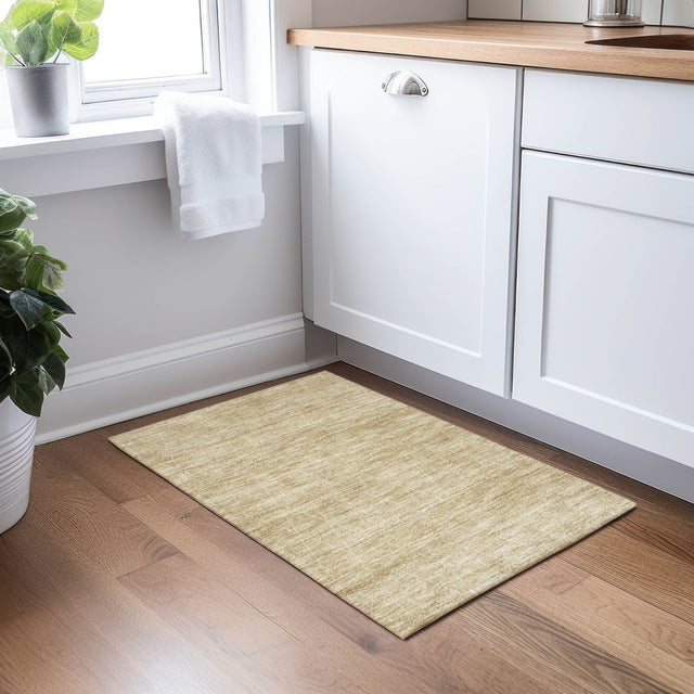 Dalyn Burano BU3 Wheat Rug shown in a room