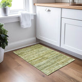 Dalyn Burano BU4 Olive Rug shown in a room