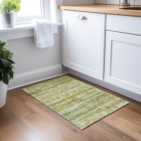 Dalyn Burano BU4 Olive Rug shown in a room