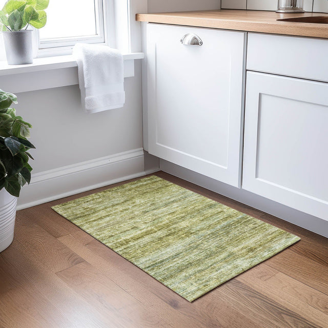 Dalyn Burano BU4 Olive Rug shown in a room