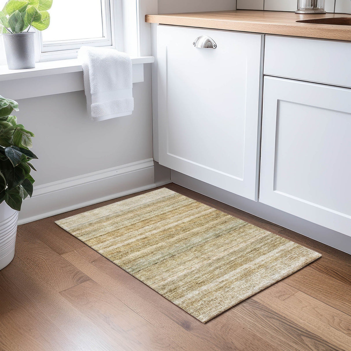 Dalyn Burano BU5 Copper Rug shown in a room