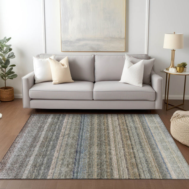 Dalyn Burano BU5 Taupe Rug shown in a room