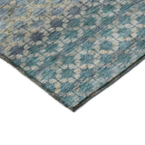 Dalyn Burano BU6 Blue Rug corner detail