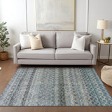 Dalyn Burano BU6 Blue Rug shown in a room